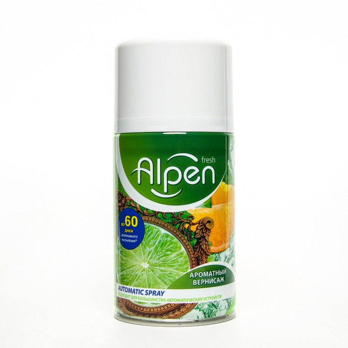 

Сменный баллон для автоматического освежителя Alpen, "Ароматный вернисаж", 250 мл
