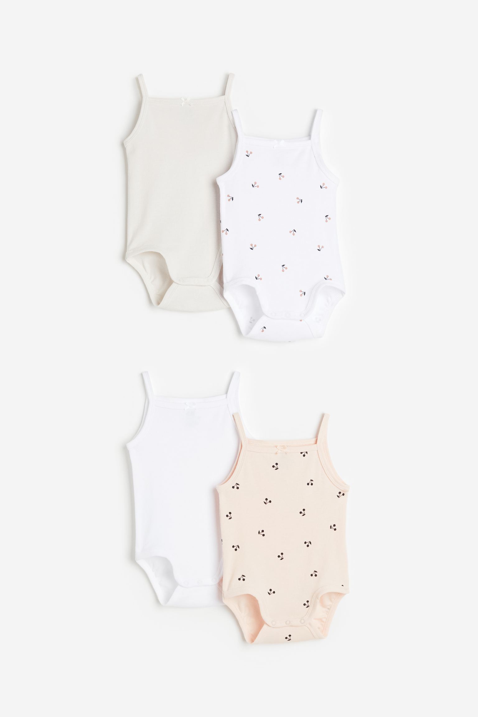 

2 хлопковых боди H&M для девочек 104 Светло-розовый/вишня (доставка из-за рубежа), 1165196
