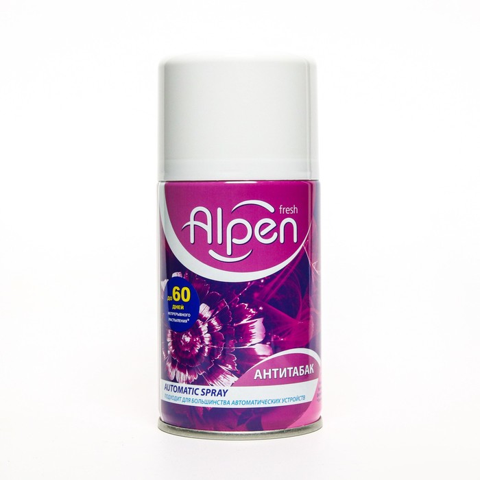 

Сменный балон для автоматического освежителя Alpen, Антитабак 250 мл