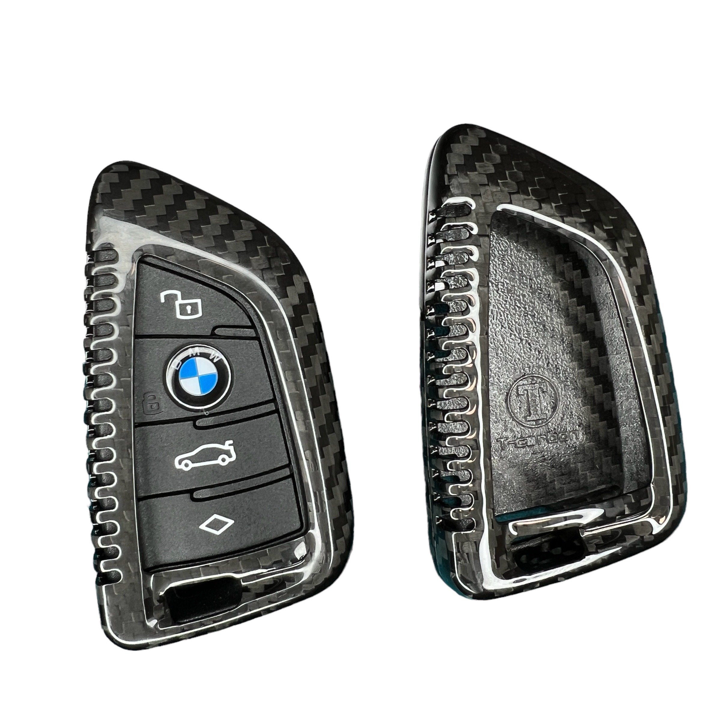 

Чехол T-Carbon 82002 для ключа BMW G серии G05 G06 G07 G20 G30 F15 из карбона, Черный, BMW G