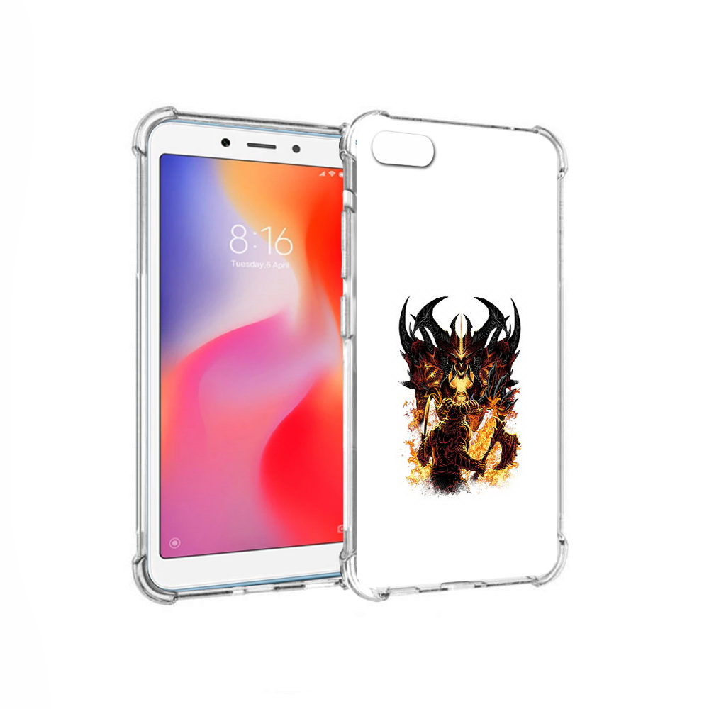 

Чехол MyPads Tocco для Xiaomi Redmi 6A демон shadow fiend (PT113916.305.318), Прозрачный, Tocco