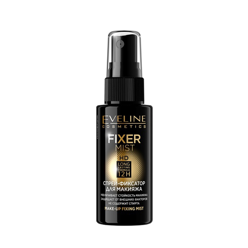 фото Спрей-фиксатор для макияжа eveline cosmetics fixer mist hd 50 мл