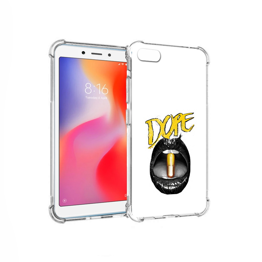 

Чехол MyPads Tocco для Xiaomi Redmi 6A губы (PT113916.305.303), Прозрачный, Tocco