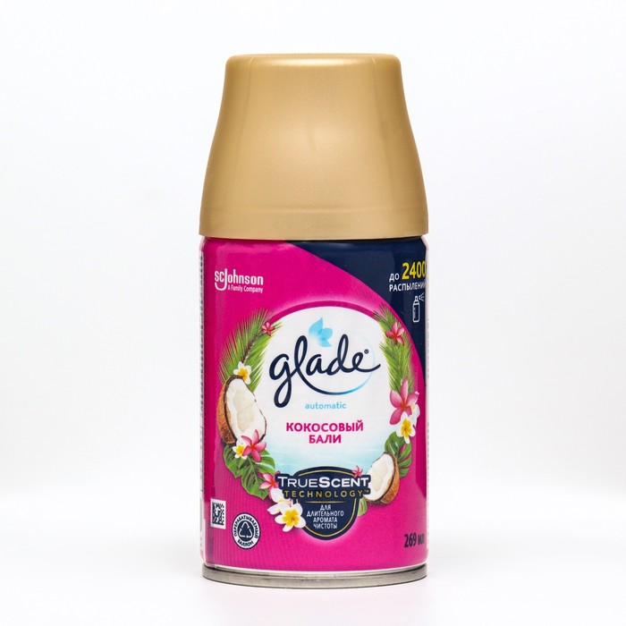

Сменный баллон Glade Automatic "Кокосовый Бали", 269 мл