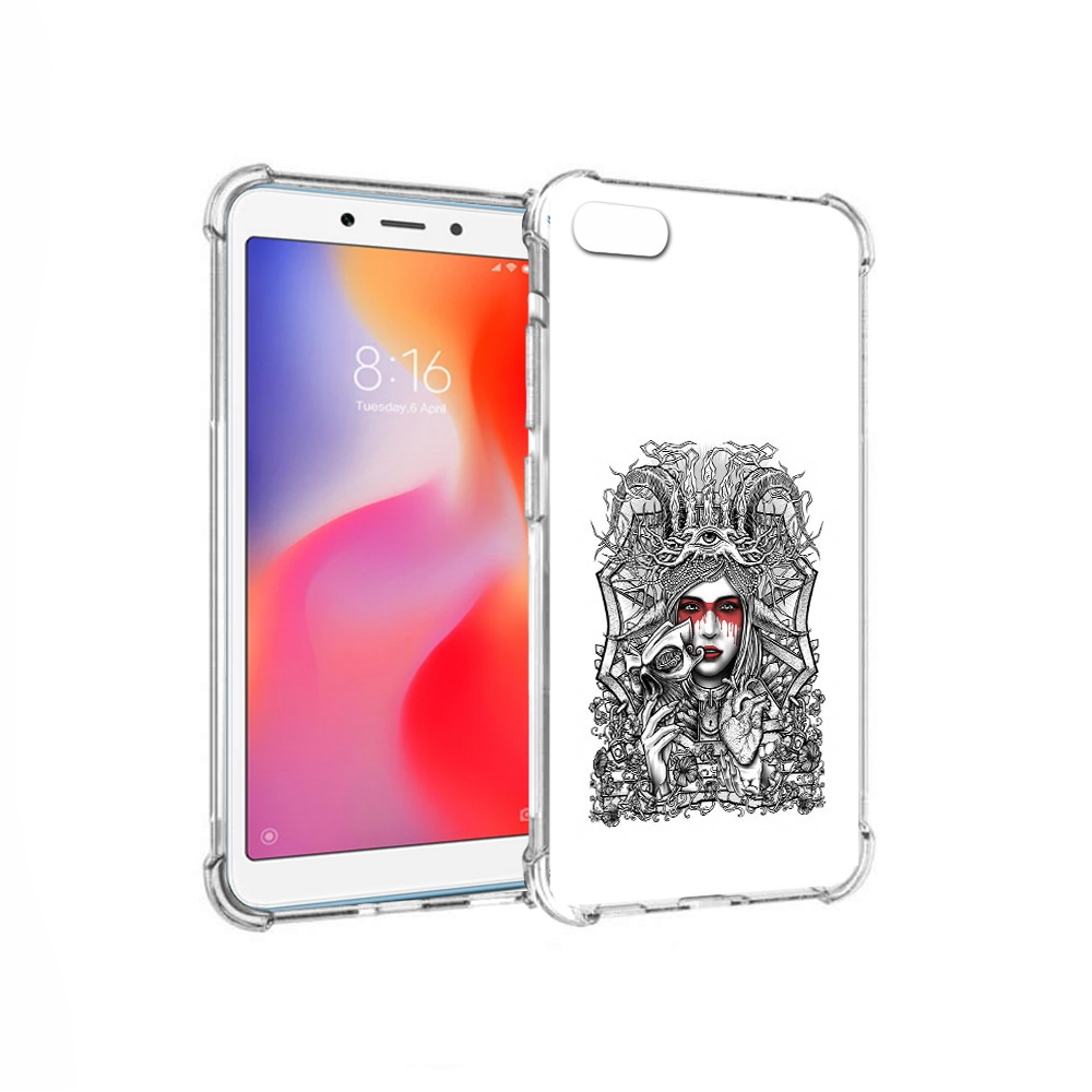 

Чехол MyPads Tocco для Xiaomi Redmi 6A грусная девушка (PT113916.305.302), Прозрачный, Tocco