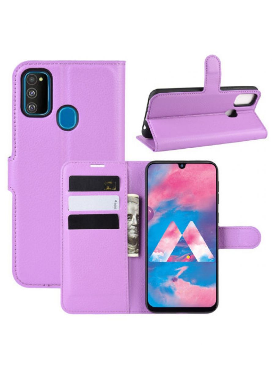 

Чехол Wallet для смартфона Samsung Galaxy M30s/Galaxy M21 фиолетовый