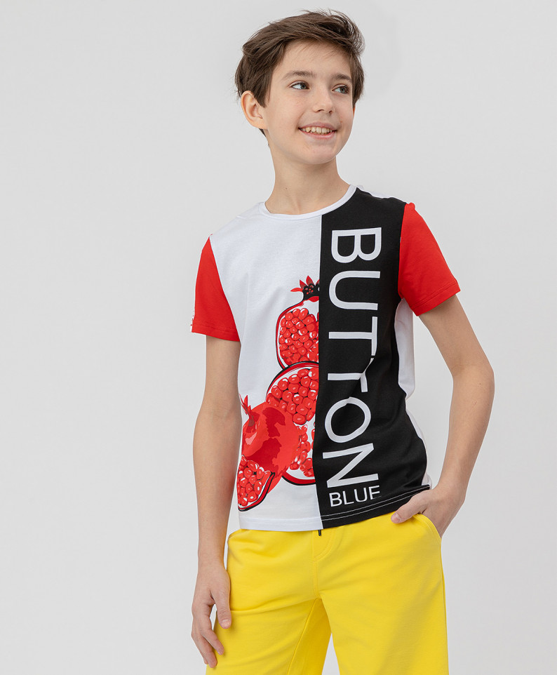 

Комплект из 2 футболок Button Blue для мальчиков белый 104, 120BBBF12060219