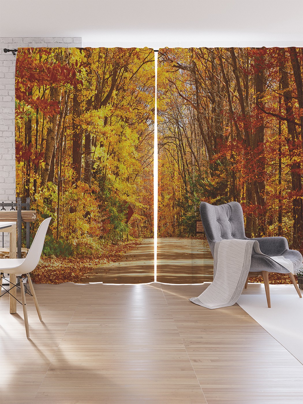 

Шторы под лён JoyArty "Дорога в осеннем лесу", серия Oxford DeLux, 340х265 см, Дорога в осеннем лесу