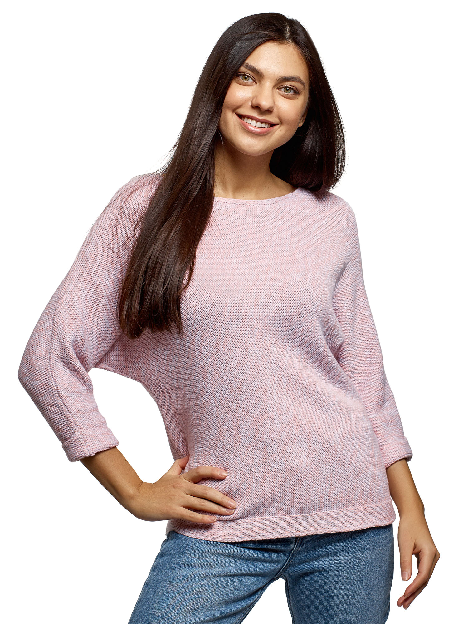 

Джемпер женский oodji 63805318-2B розовый S, 63805318-2B