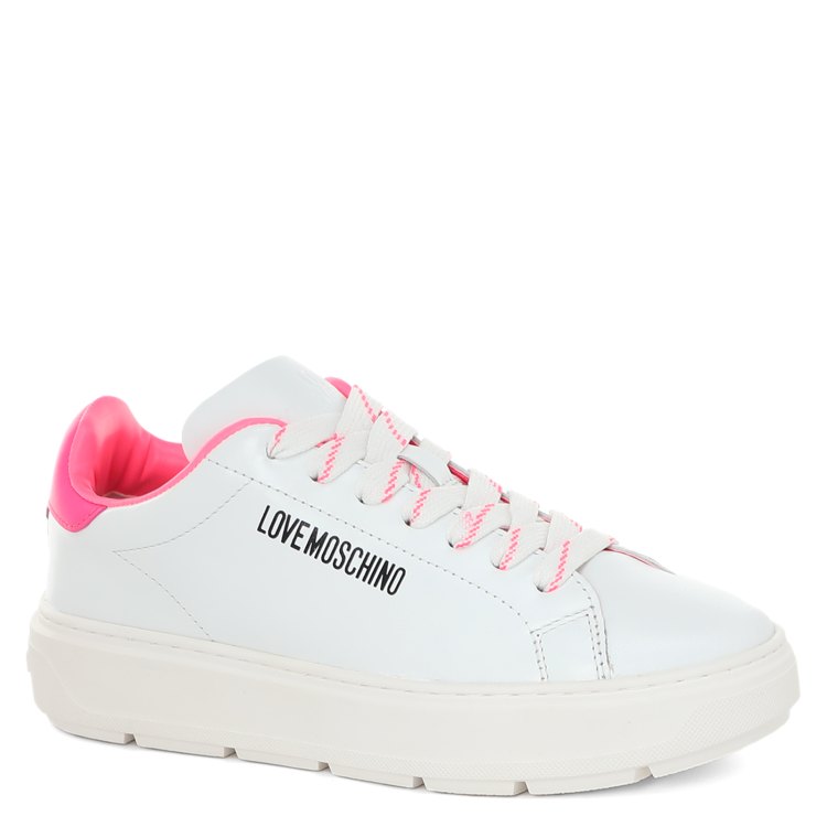 

Кеды женские Love Moschino JA15374G SS23 белые 39 EU, JA15374G SS23