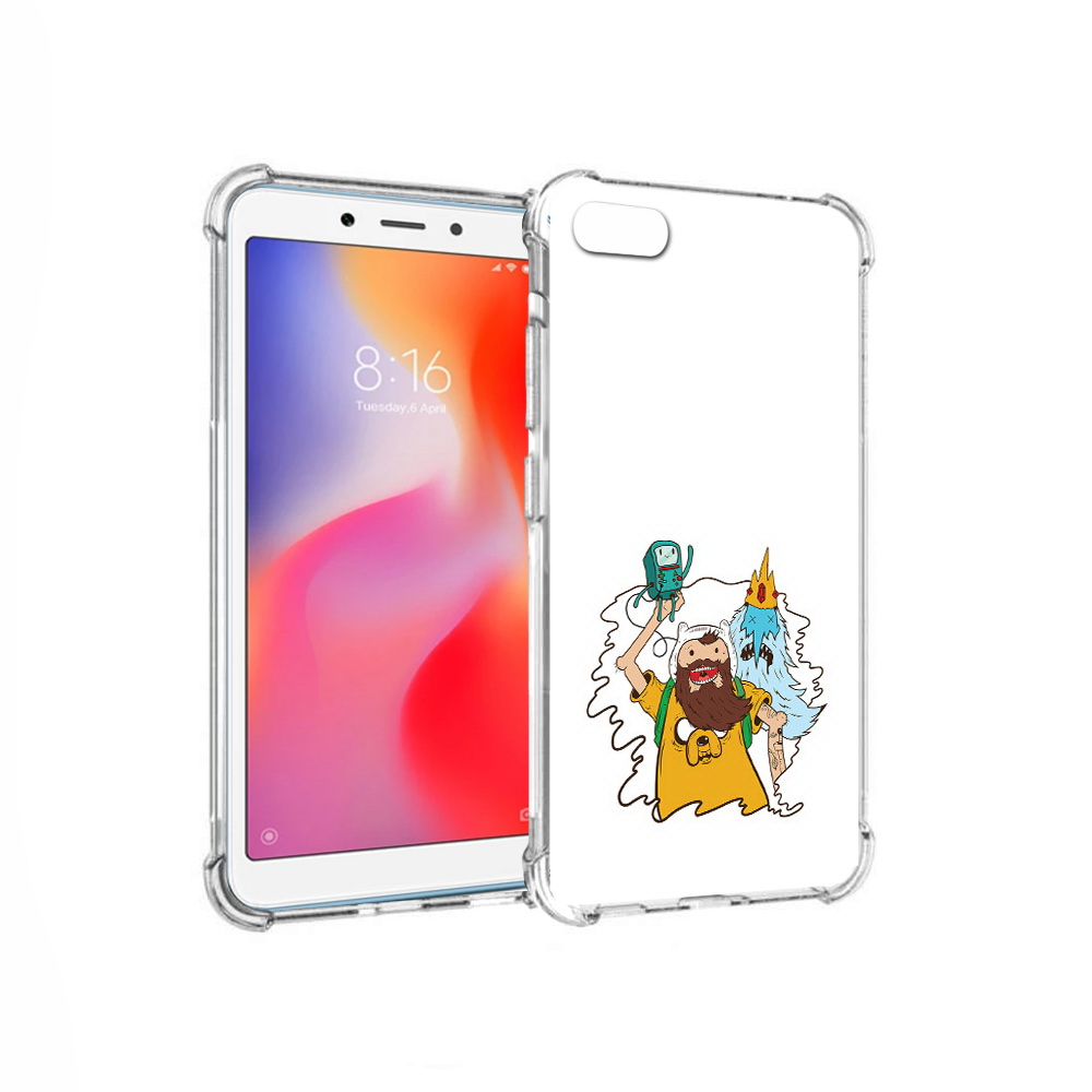 

Чехол MyPads Tocco для Xiaomi Redmi 6A время приключений старый Финн (PT113916.305.279), Прозрачный, Tocco