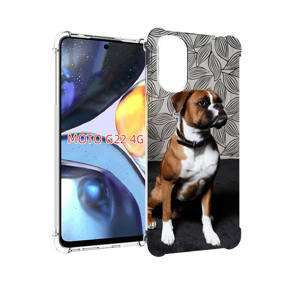 

Чехол MyPads боксер собака для Motorola Moto G22 4G, Прозрачный, Tocco