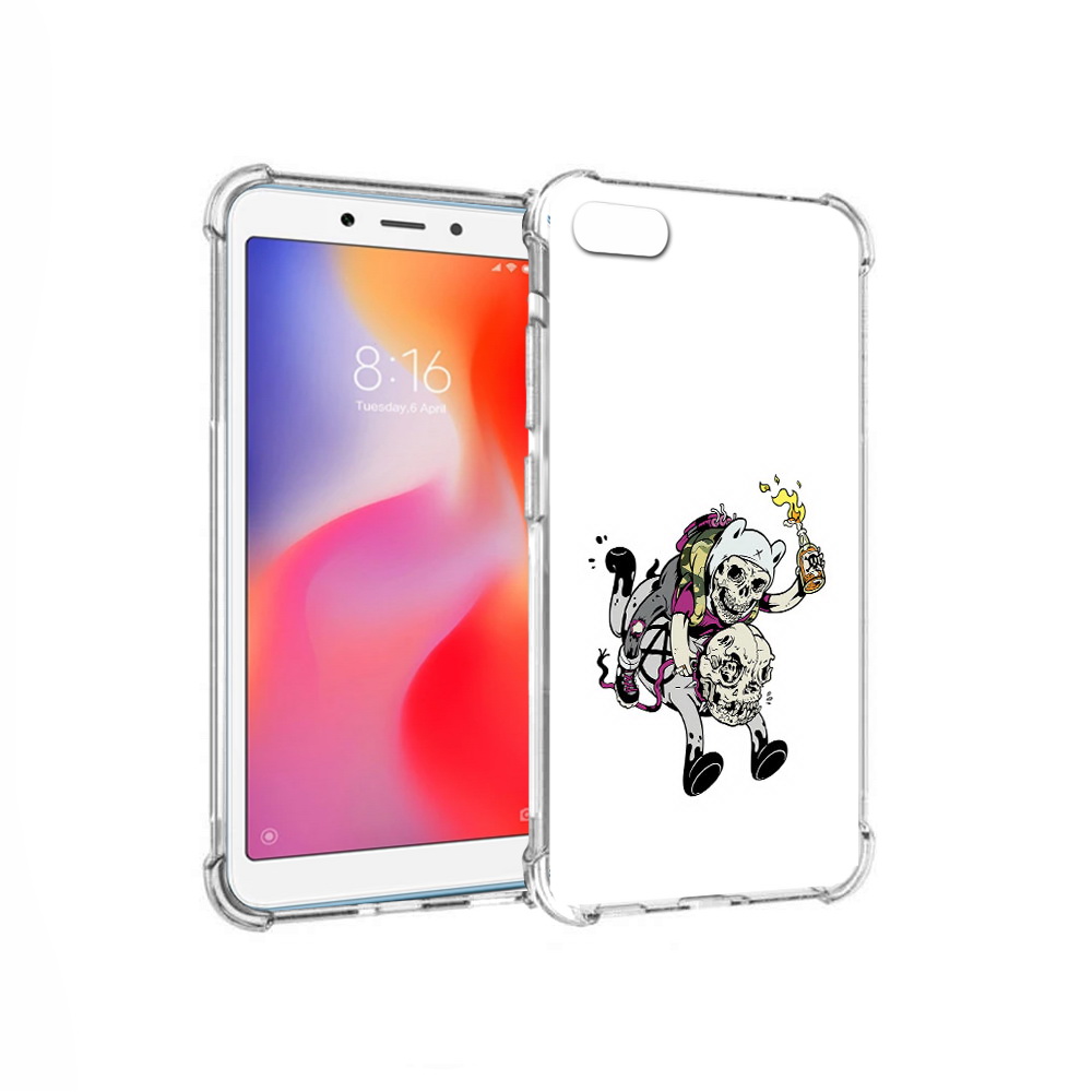 

Чехол MyPads Tocco для Xiaomi Redmi 6A время приключений скелеты (PT113916.305.277), Прозрачный, Tocco