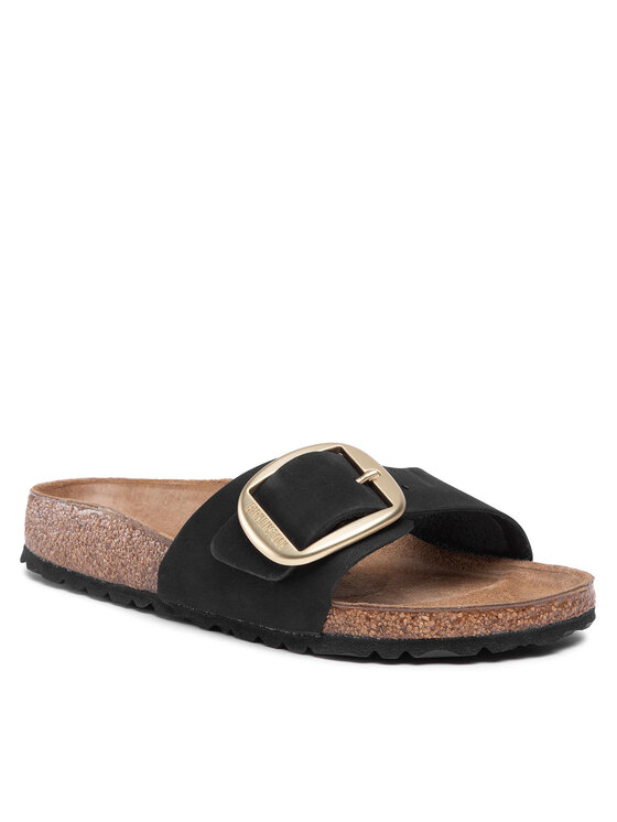 

Шлепанцы Madrid Big Buckle 1023373 Birkenstock Черный 35 EU, Madrid Big Buckle 1023373