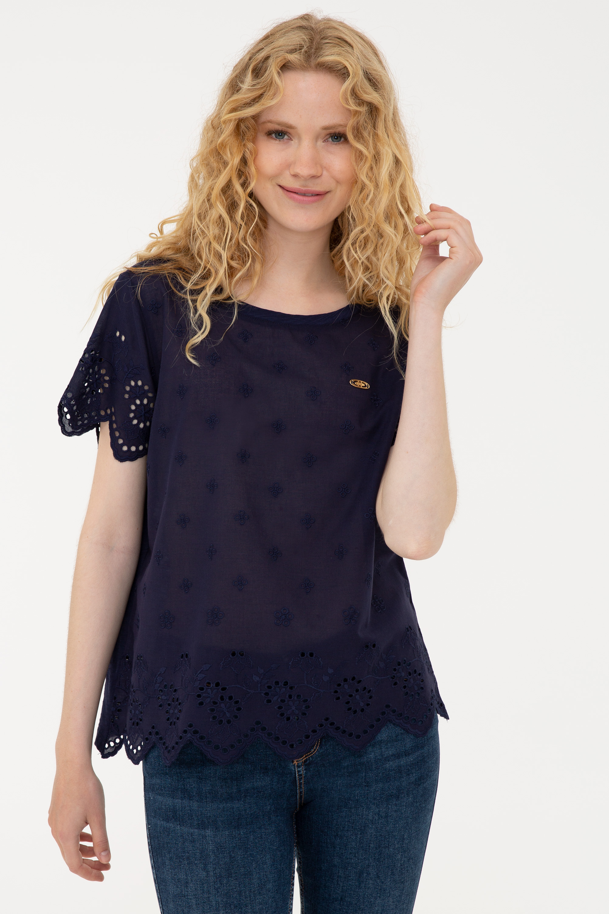 

Блуза женская U.S. POLO Assn. G082SZ0110DOLZA синяя M, G082SZ0110DOLZA