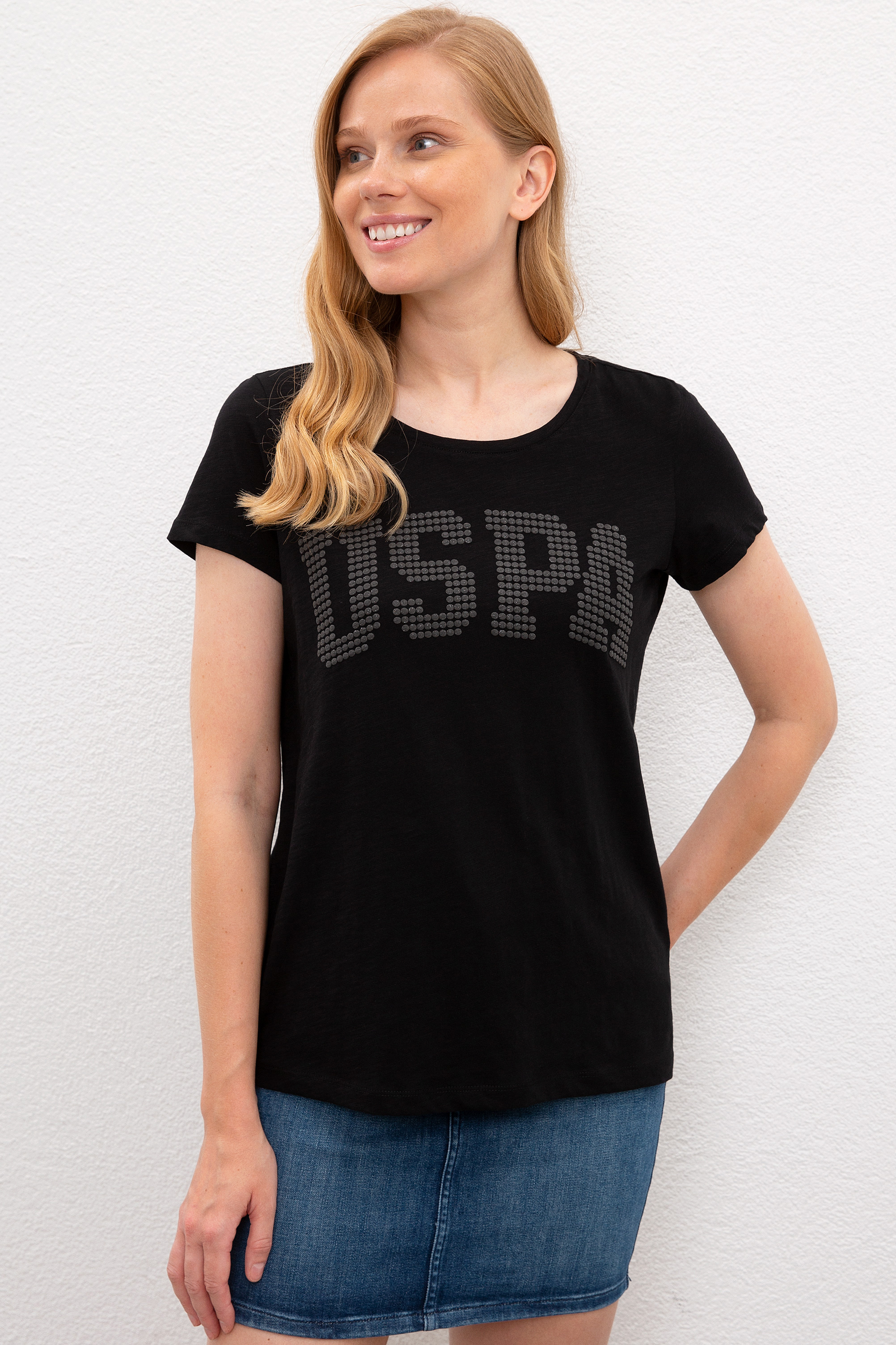 

Футболка женская U.S. POLO Assn. G082GL0110GEAN-IY020 черная M, G082GL0110GEAN-IY020
