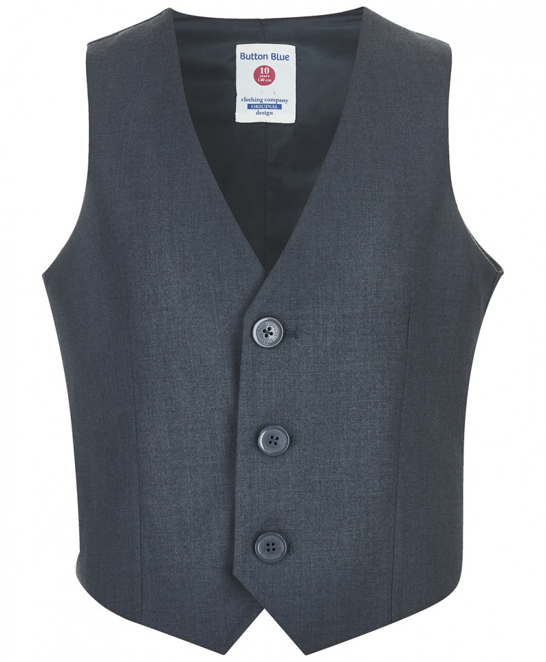 

Жилет детский Button Blue 218BBBS4701, серый, 122, 218BBBS4701
