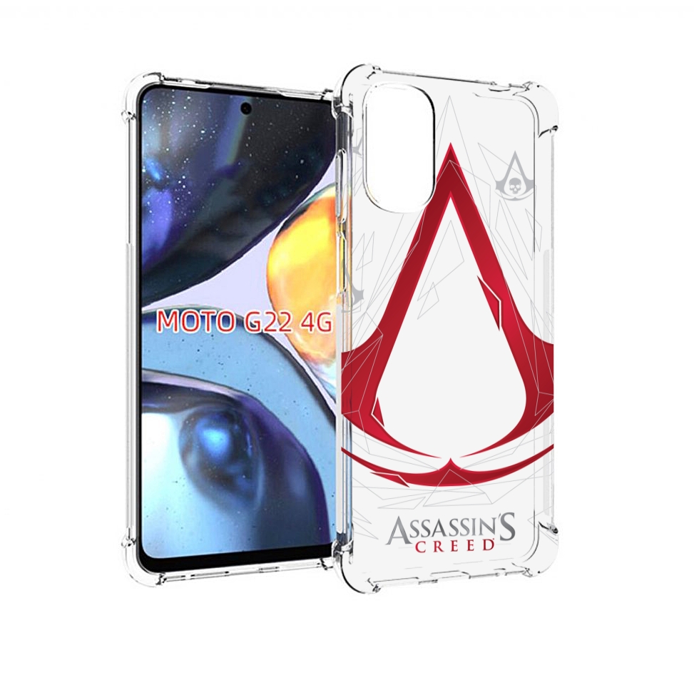 

Чехол MyPads ассасин-крид-знак для Motorola Moto G22 4G, Прозрачный, Tocco