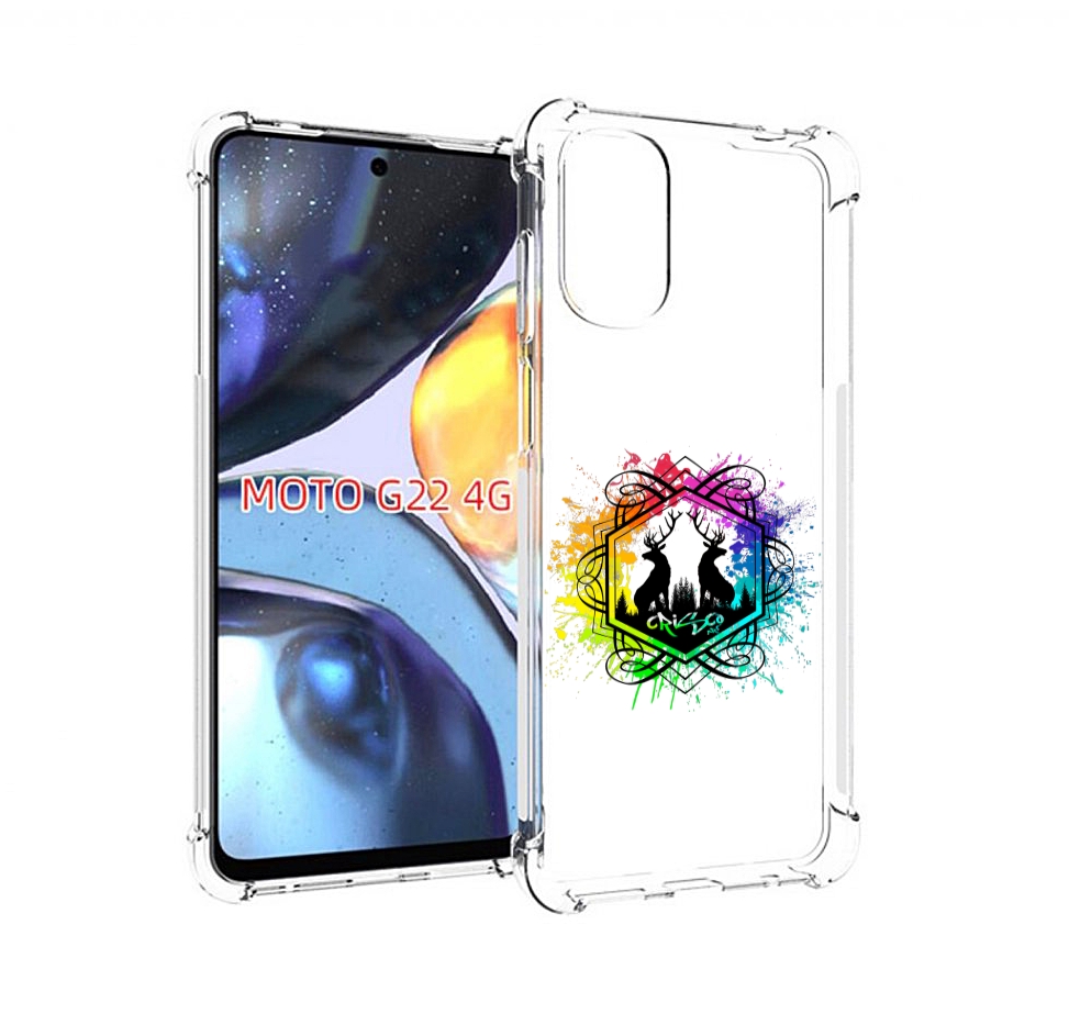 

Чехол MyPads арт-с-оленями для Motorola Moto G22 4G, Прозрачный, Tocco