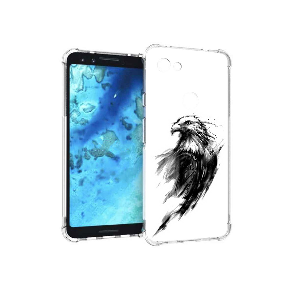 

Чехол MyPads Tocco для Google Pixel 3 чб птица, Прозрачный, Tocco