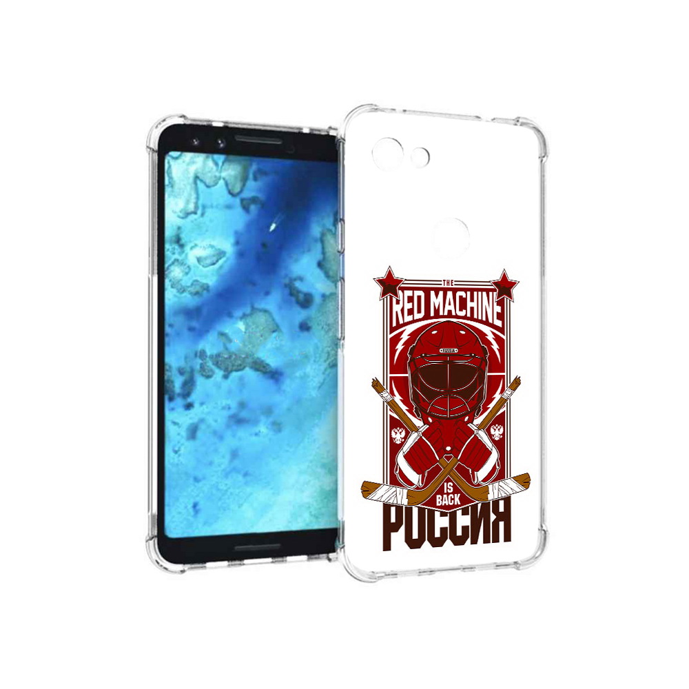 

Чехол MyPads Tocco для Google Pixel 3 хоккей россия, Прозрачный, Tocco