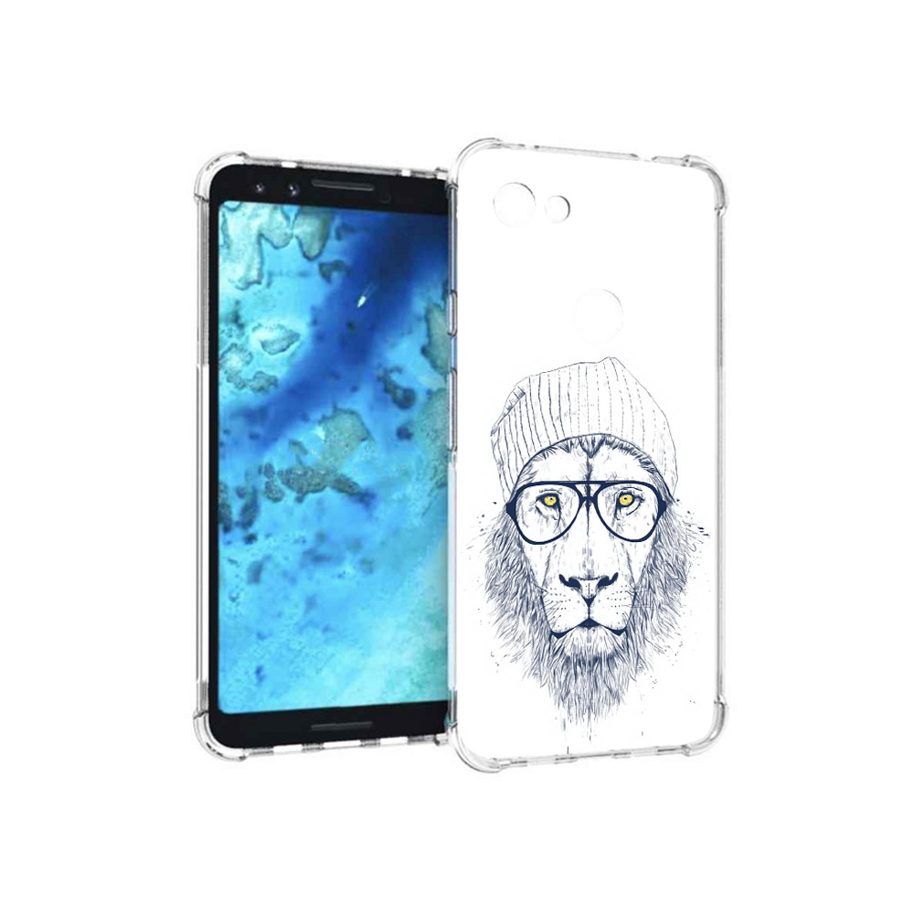

Чехол MyPads Tocco для Google Pixel 3 хиппи лев, Прозрачный, Tocco