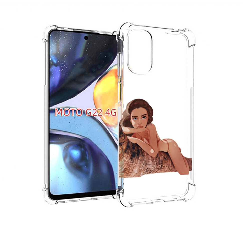 

Чехол MyPads амазонка-на-дереве для Motorola Moto G22 4G, Прозрачный, Tocco