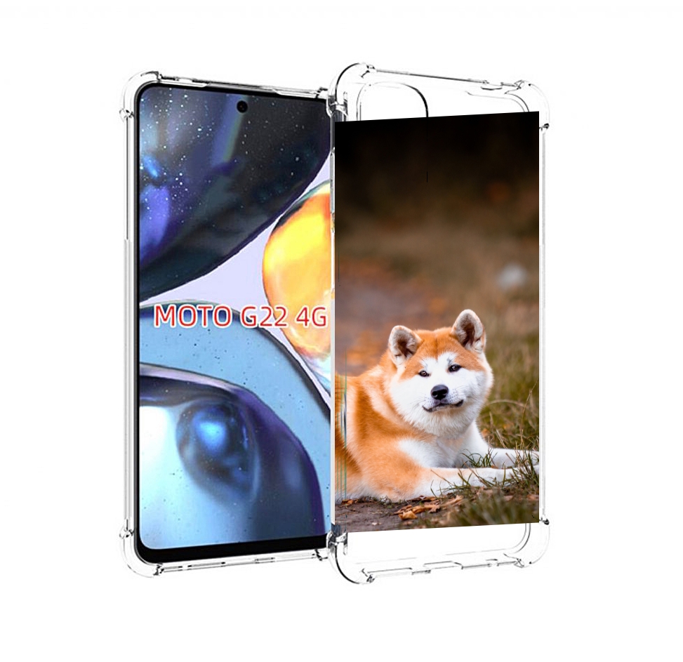 

Чехол MyPads акита ину для Motorola Moto G22 4G, Прозрачный, Tocco