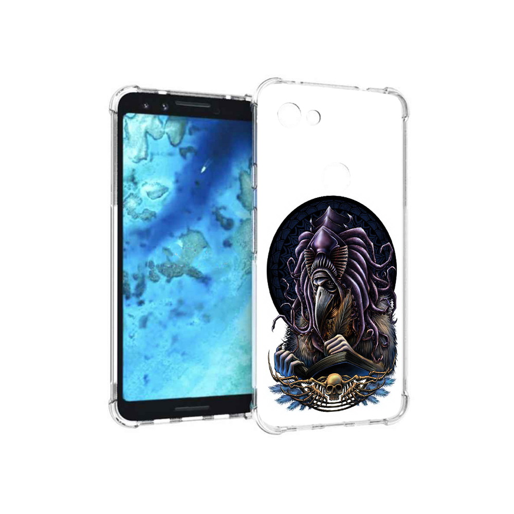 

Чехол MyPads Tocco для Google Pixel 3 умный ворон, Прозрачный, Tocco
