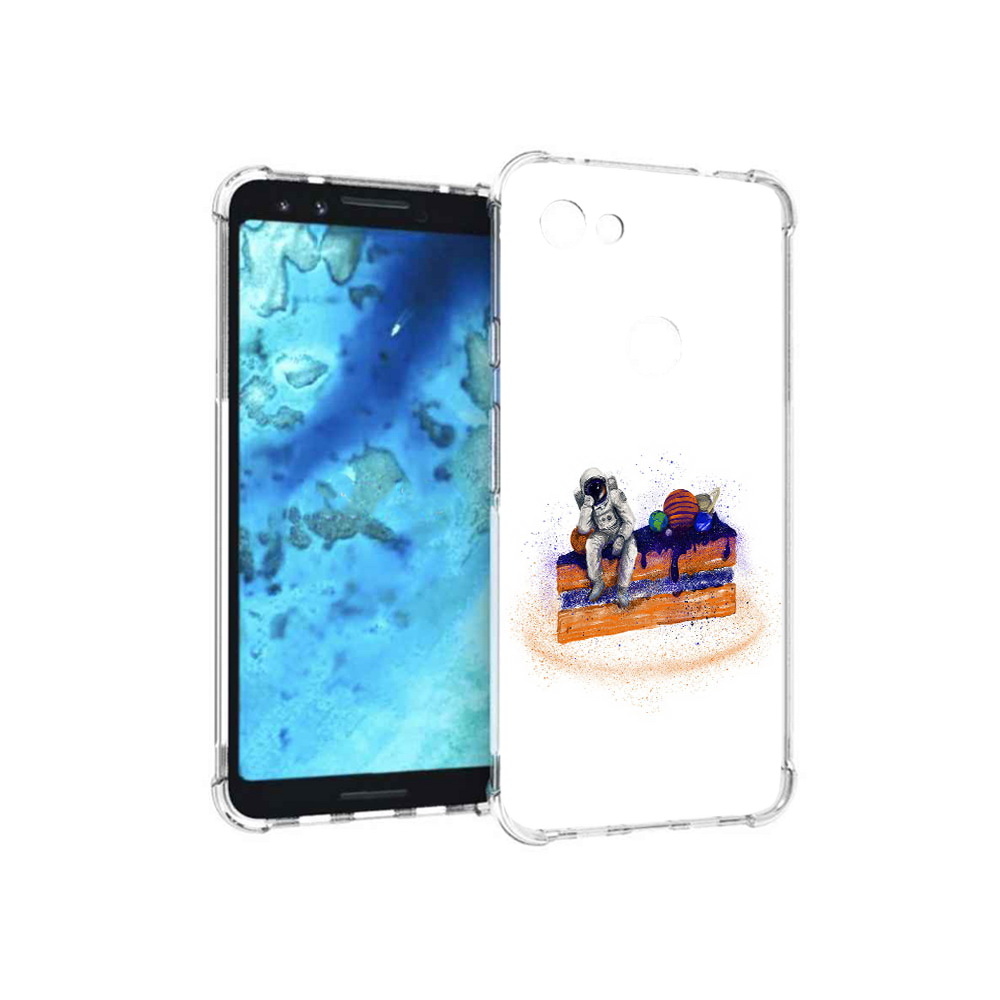 

Чехол MyPads Tocco для Google Pixel 3 торт с планетами, Прозрачный, Tocco