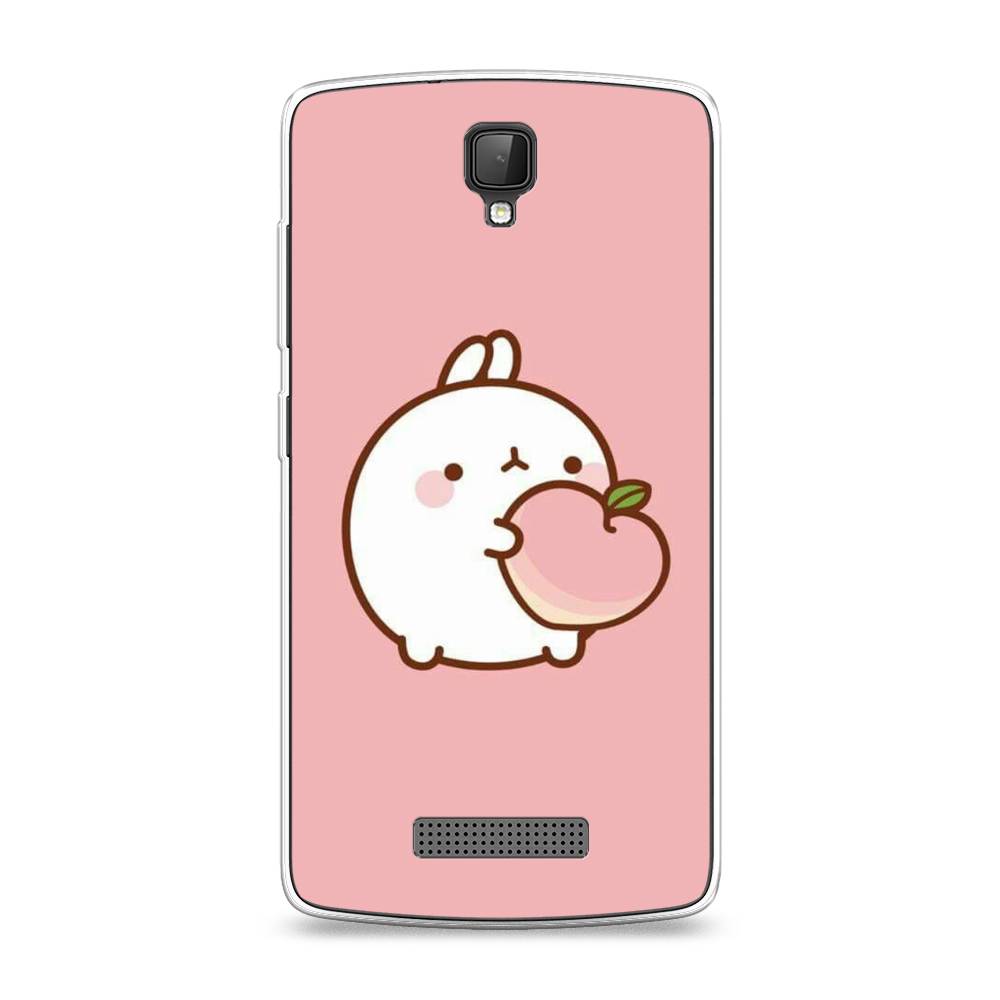 

Чехол Awog на ZTE Blade L5 (L5 Plus) / ЗТЕ Блэйд L5 (L5 Plus) "Кролик с персиком", 130350-1