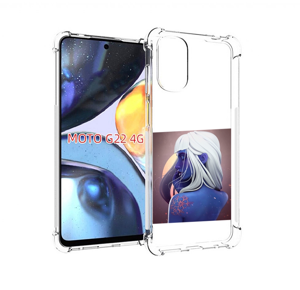 

Чехол MyPads аватар-с-цветком для Motorola Moto G22 4G, Прозрачный, Tocco