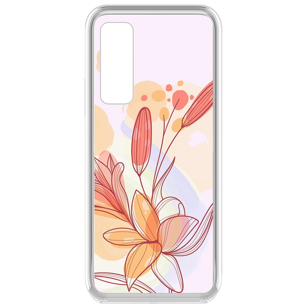 

Чехол-накладка Krutoff Clear Case Фантазия для Vivo Y53s, Прозрачный