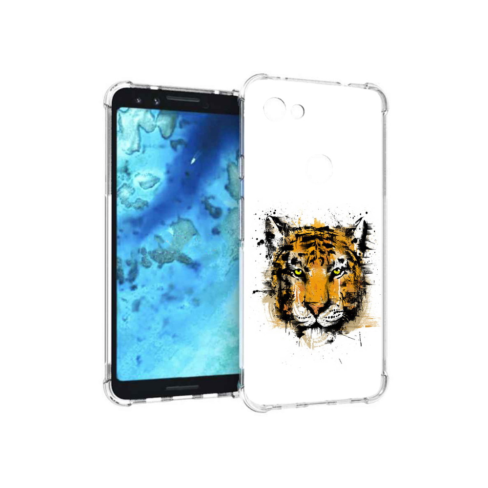 

Чехол MyPads Tocco для Google Pixel 3 тигруля, Прозрачный, Tocco