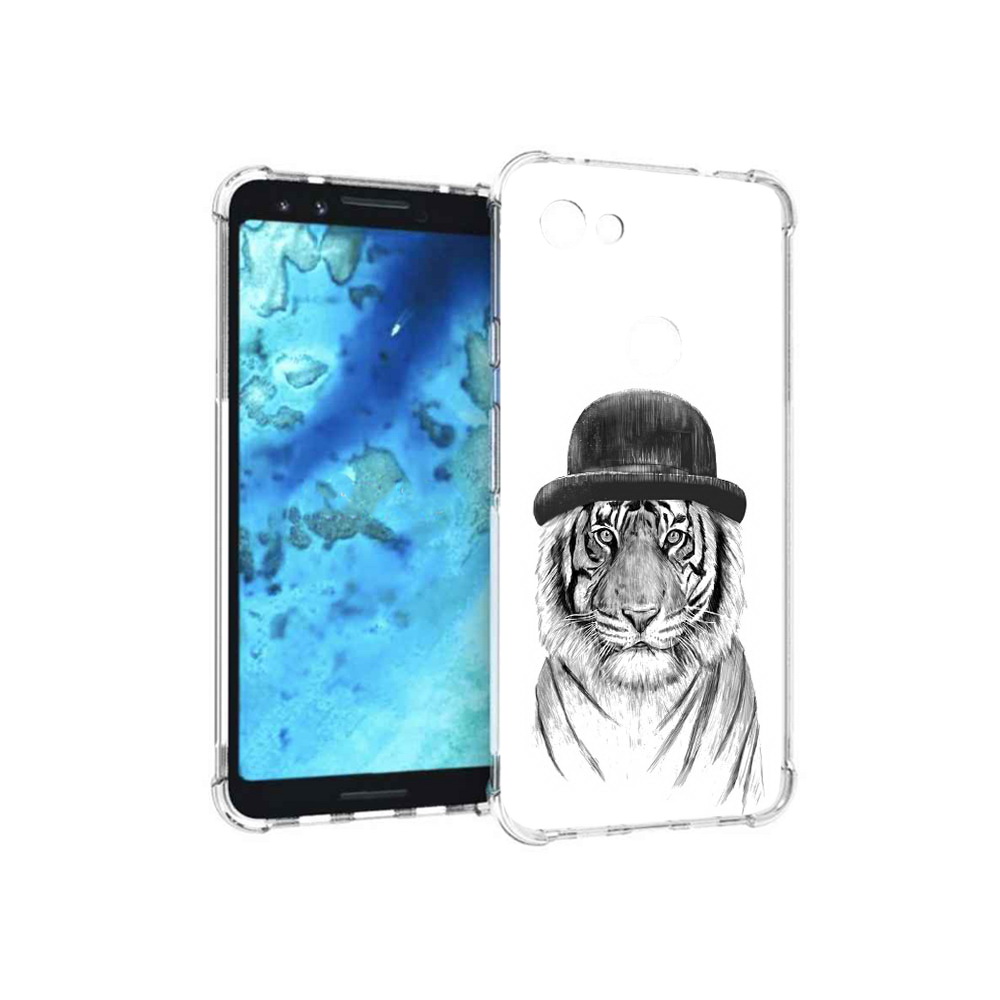 

Чехол MyPads Tocco для Google Pixel 3 тигр британец, Прозрачный, Tocco