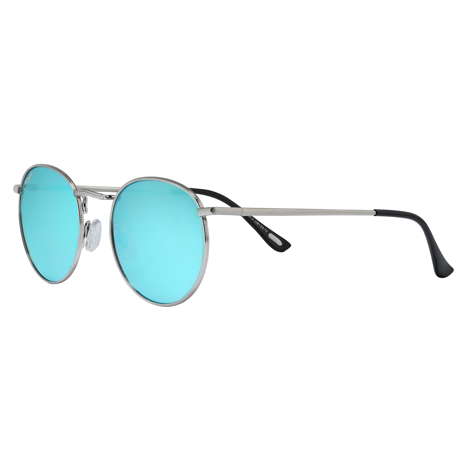 Солнцезащитные очки унисекс Zippo OB130 серебристые/голубые