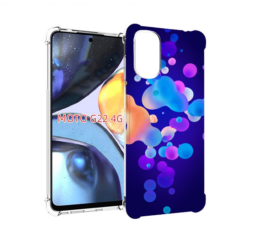 

Чехол MyPads абстрактные-пузырьки для Motorola Moto G22 4G, Прозрачный, Tocco