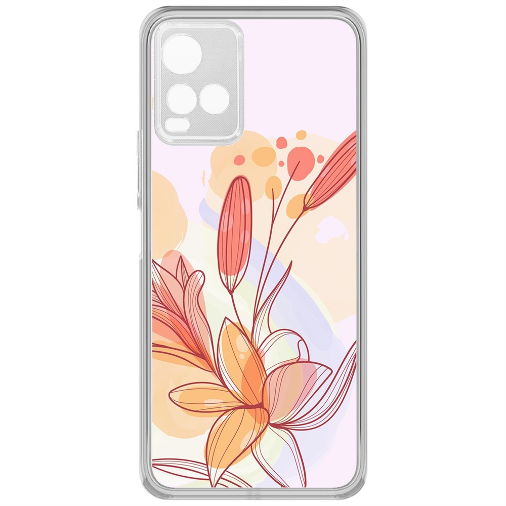 

Чехол-накладка Krutoff Clear Case Фантазия для Vivo Y21, Прозрачный
