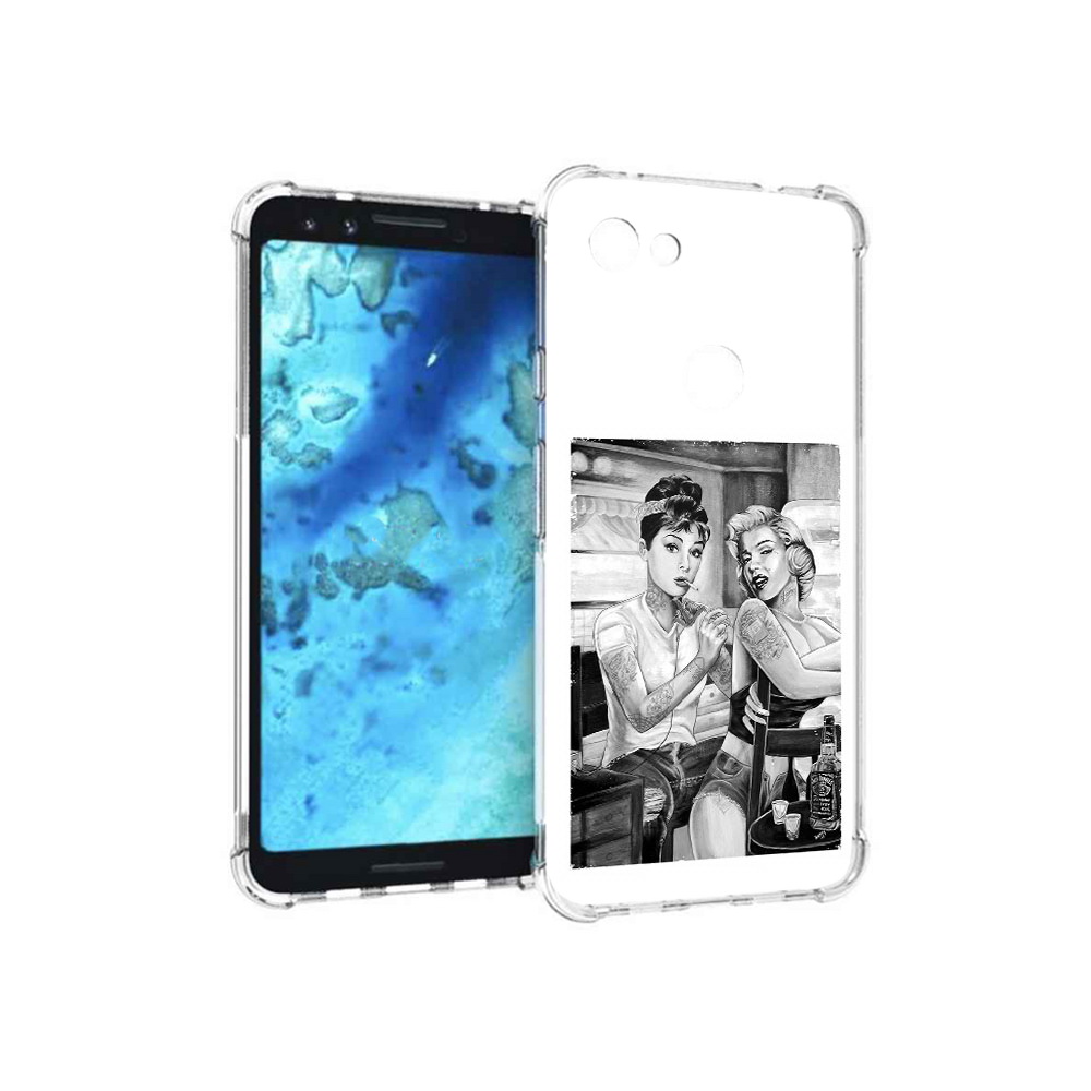 

Чехол MyPads Tocco для Google Pixel 3 тату мастер, Прозрачный, Tocco