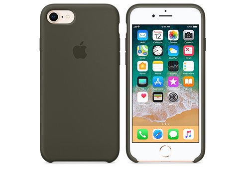 фото Чехол для apple iphone 6/6s silicone case (темно зеленый) storex24