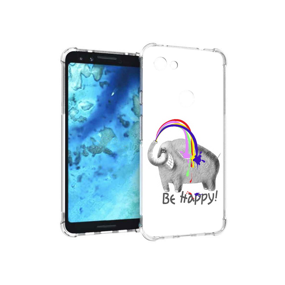 

Чехол MyPads Tocco для Google Pixel 3 счастливый слон, Прозрачный, Tocco
