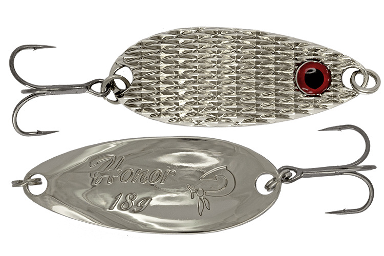 

Блесна колеблющаяся LureMax Honor 54мм., 18 г., 09, Red eye, Серебристый, Hattori