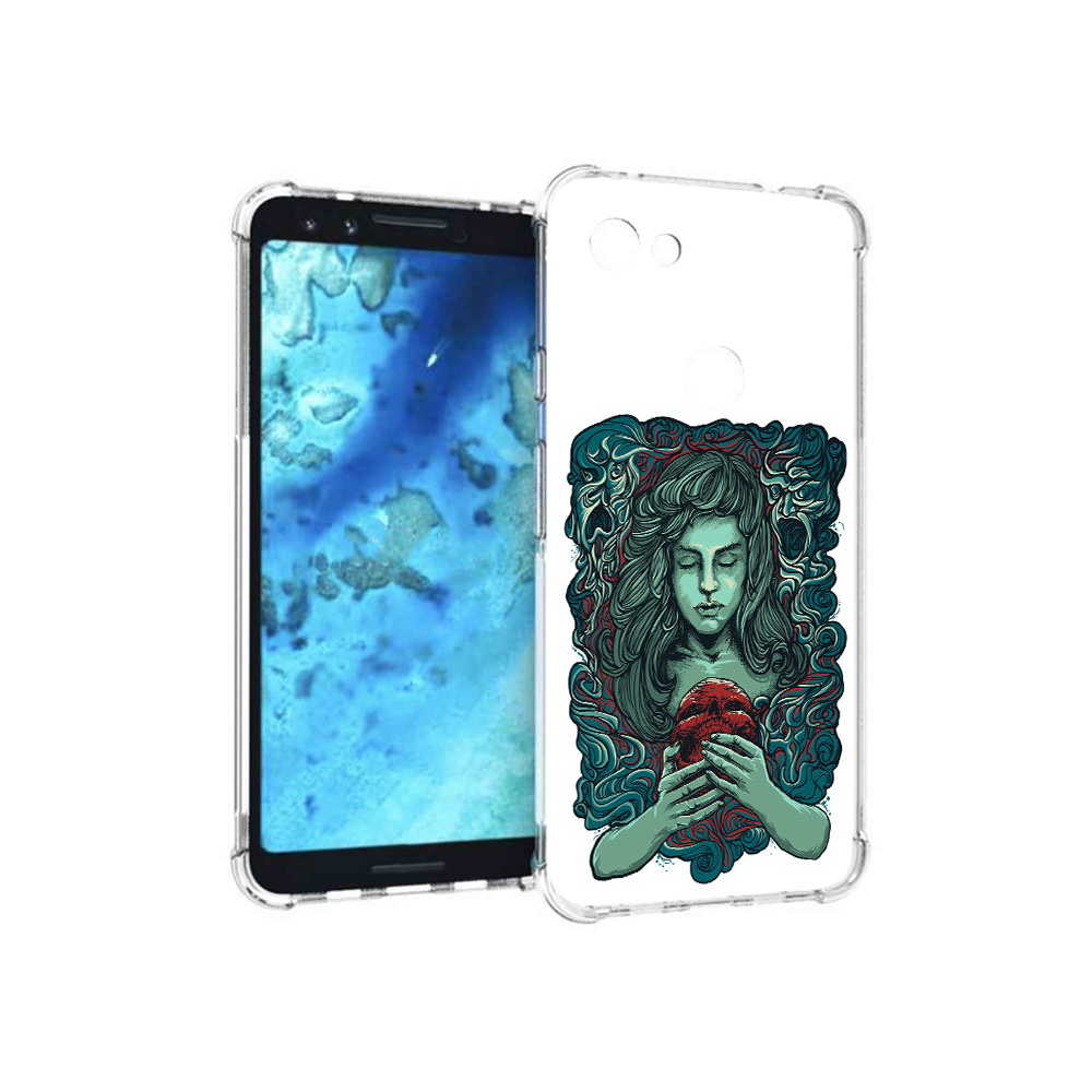 

Чехол MyPads Tocco для Google Pixel 3 спящая девушка, Прозрачный, Tocco
