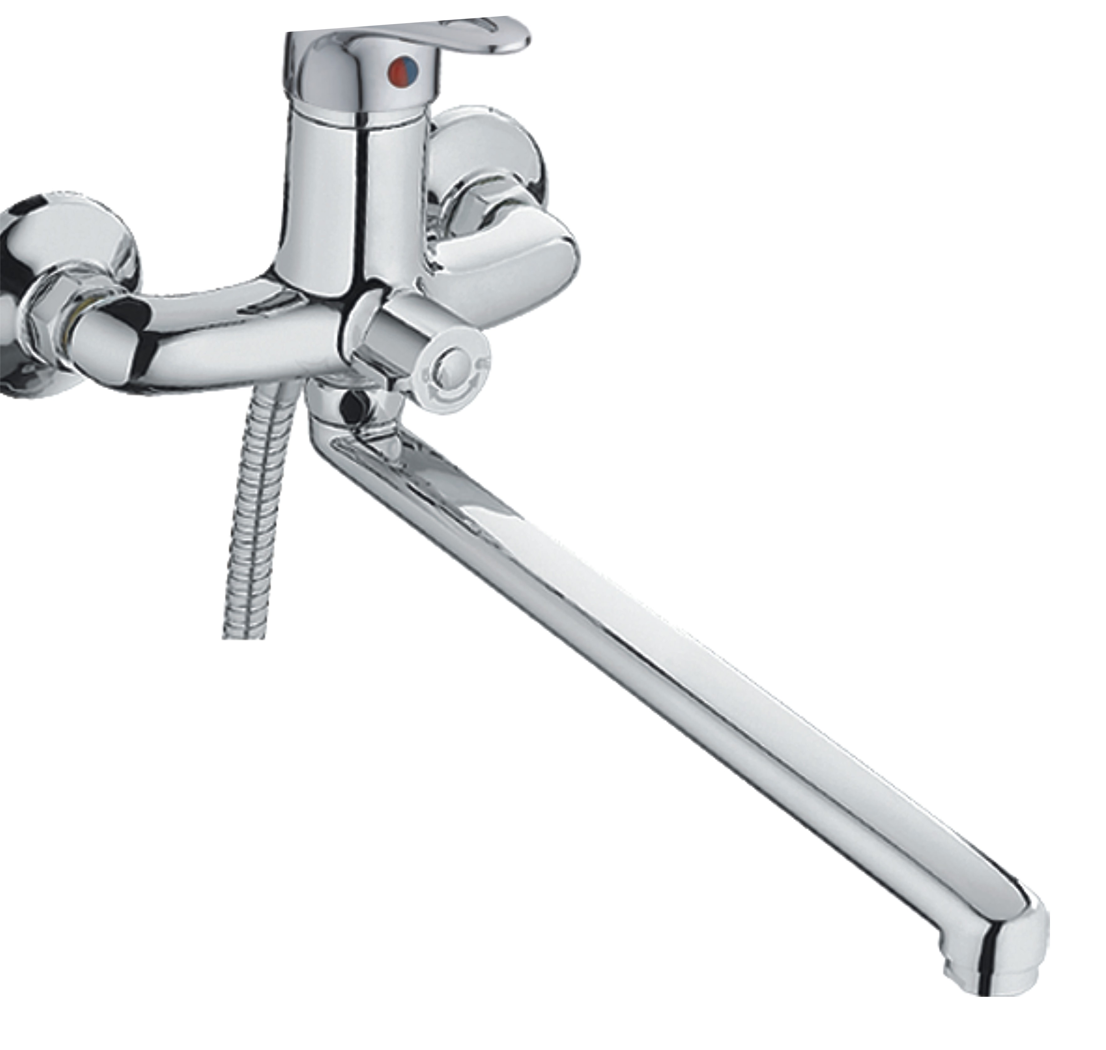 

Смеситель для ванны Cron с длинным изливом CN2239, Серебристый