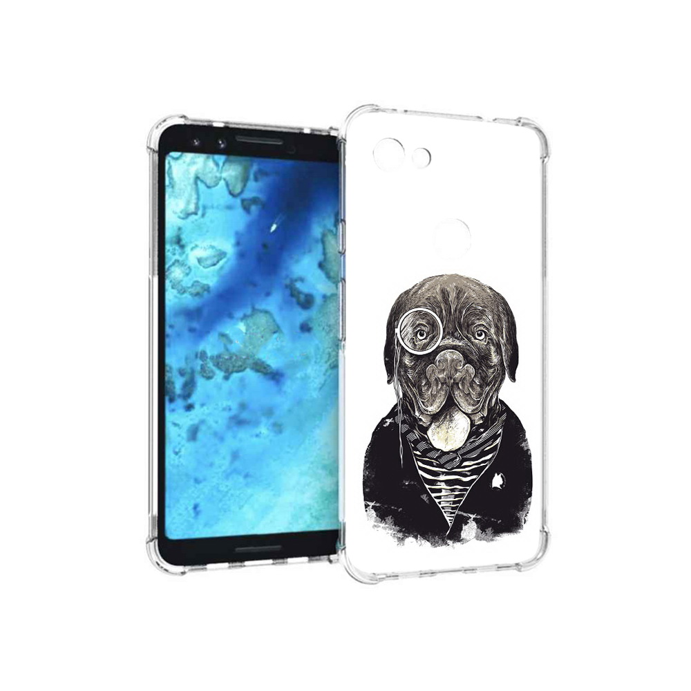 

Чехол MyPads Tocco для Google Pixel 3 солидный песик, Прозрачный, Tocco