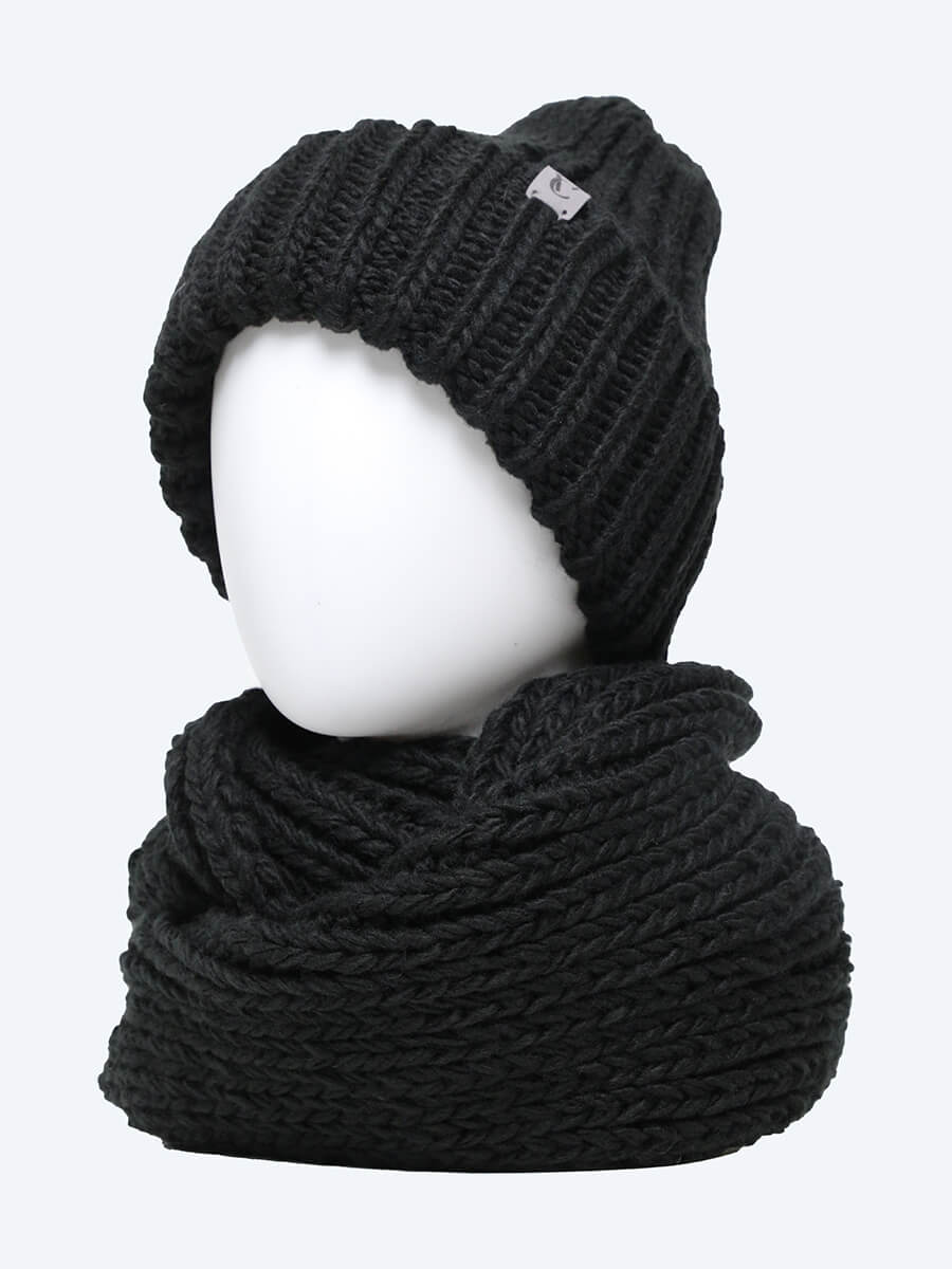 Комплект (шапка, шарф) женский VITACCI CH112023-01 черный