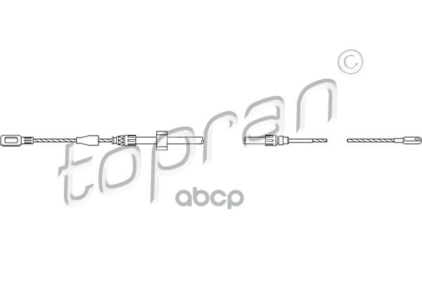 Трос Стояночного Тормоза (Замена Для Hp-109814755) topran арт. 109814001