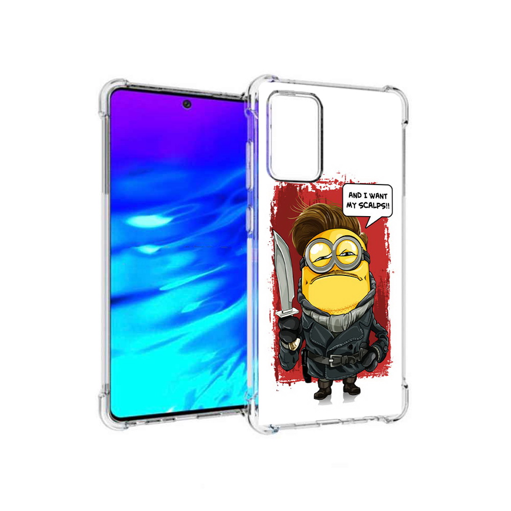 

Чехол MyPads Tocco для Samsung Galaxy A72 миньон убийца (PT158633.553.477), Прозрачный, Tocco