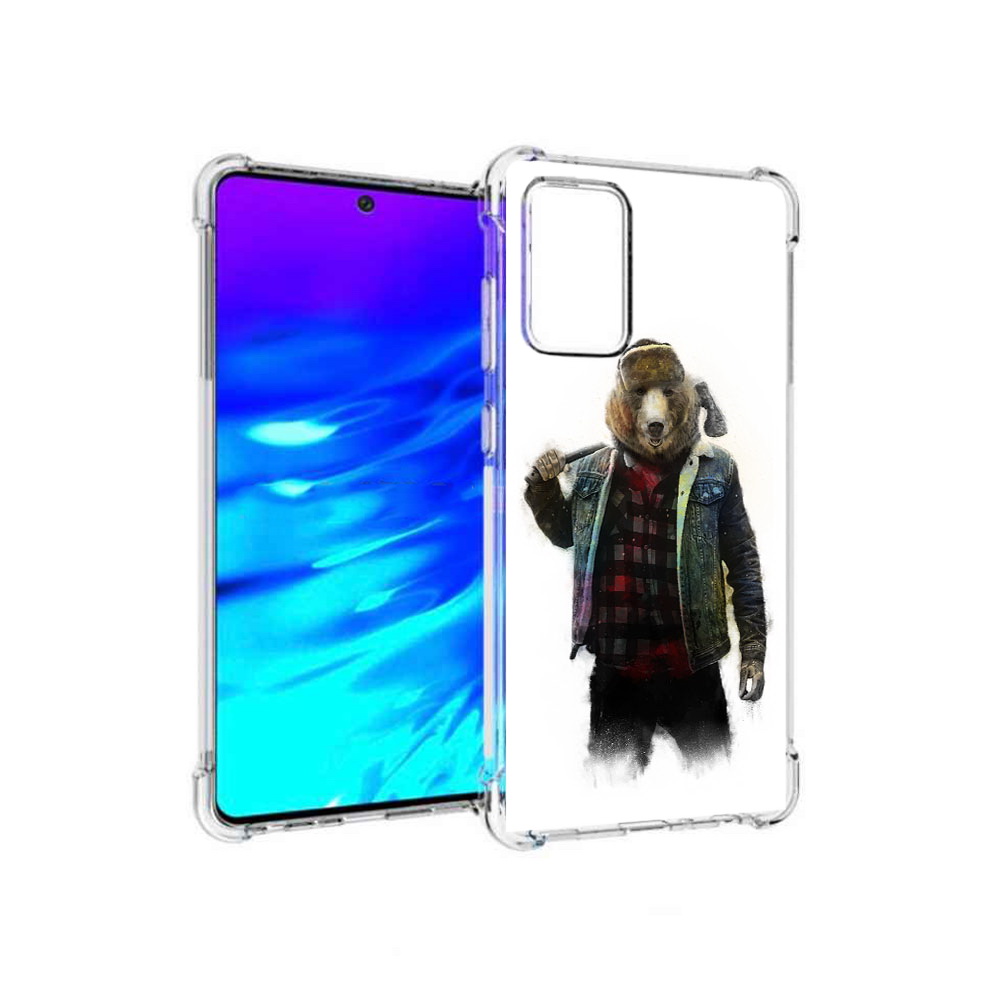 Чехол MyPads Tocco для Samsung Galaxy A72 медведь с топором (PT158633.553.469)