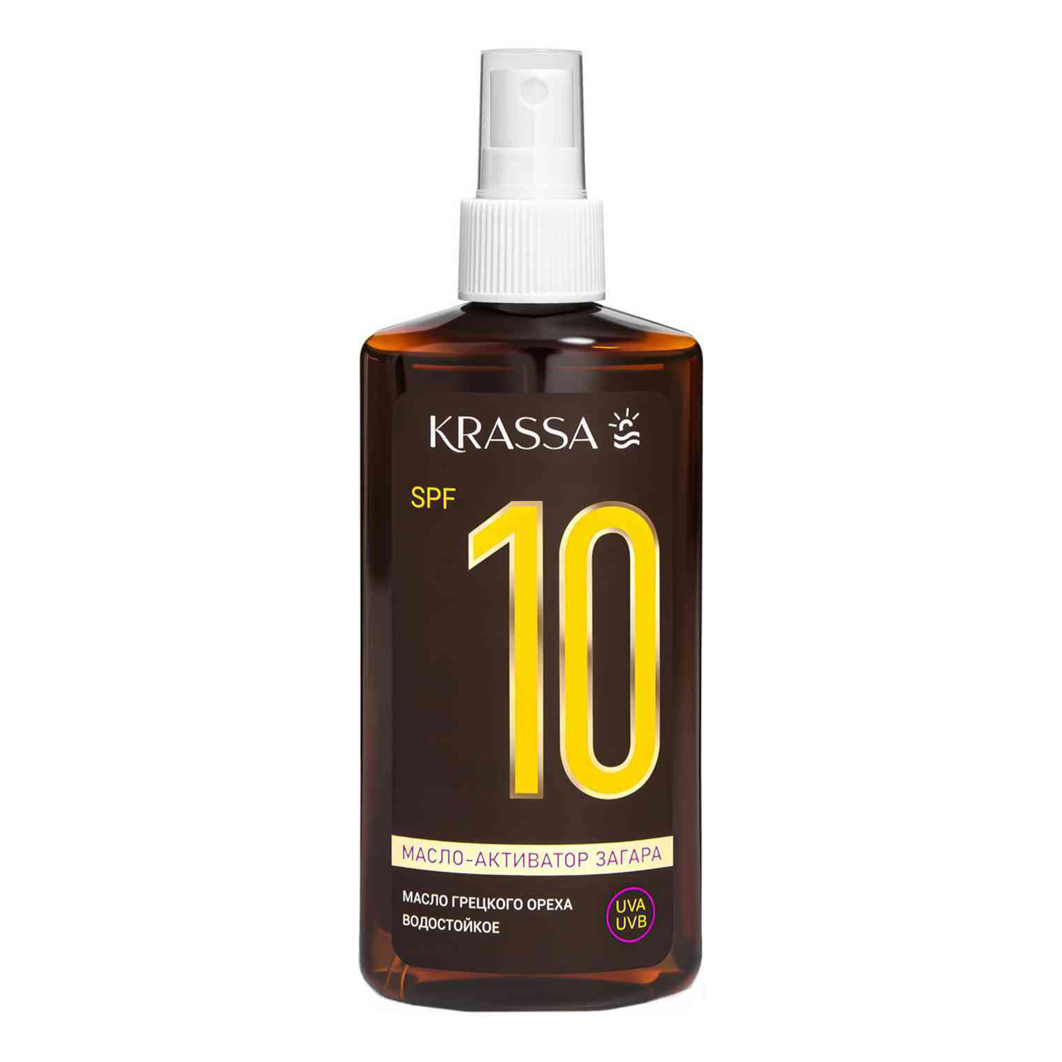 Масло-активатор загара Krassa 10 SPF 150 мл krassa tropic san масло активатор загара spf 10 150